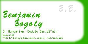 benjamin bogoly business card